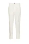 Brunello Cucinelli Trousers With Pockets And Belt Loops In White
