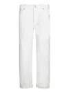 Brunello Cucinelli Bull Cream Cotton Trousers In White