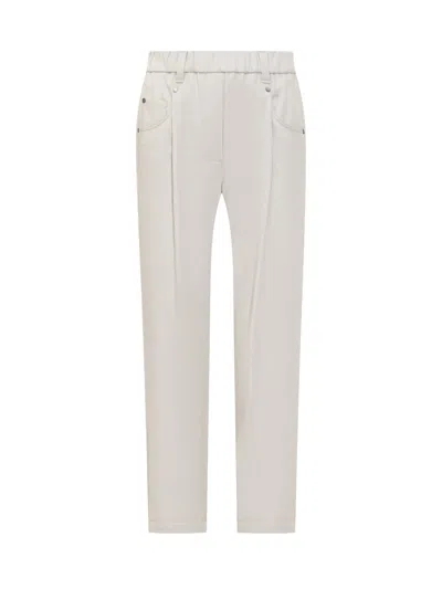 Brunello Cucinelli Trousers In White