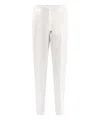 Brunello Cucinelli Drawstring Chino Trousers In White