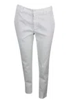 Brunello Cucinelli Garment-dyed Stretch Cotton Drill Cigarette Trousers In White