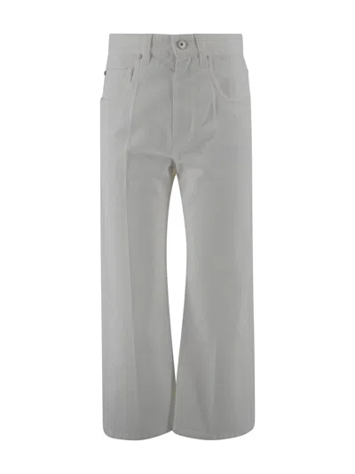 Brunello Cucinelli Trousers With A Square Cropped Silhouette In Gray