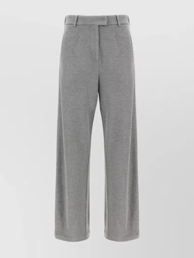 Brunello Cucinelli Trousers With Belt Loops And Pockets In Gray