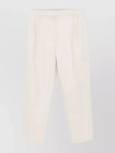 BRUNELLO CUCINELLI TROUSERS WITH BELT LOOPS AND SIDE POCKETS