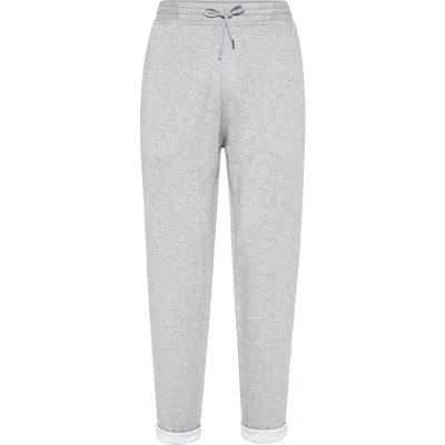 BRUNELLO CUCINELLI BRUNELLO CUCINELLI TROUSERS WITH CRÊTE