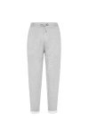 Brunello Cucinelli Trousers With Crête In Medium Grey