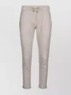 BRUNELLO CUCINELLI TROUSERS WITH ELASTIC WAISTBAND AND RIBBED CUFFS