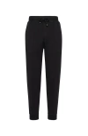 Brunello Cucinelli Logo Printed Drawstring Track Pants In Black