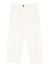 Brunello Cucinelli Women Cropped Cotton Trousers In White