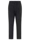 BRUNELLO CUCINELLI BRUNELLO CUCINELLI TROUSERS WITH SHINY LOOP DETAILS