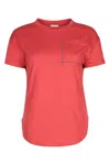 Brunello Cucinelli Red Crewneck T-shirt