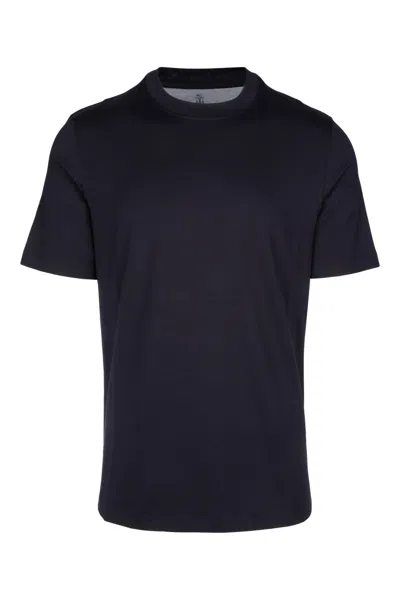Brunello Cucinelli T-shirt In Blue