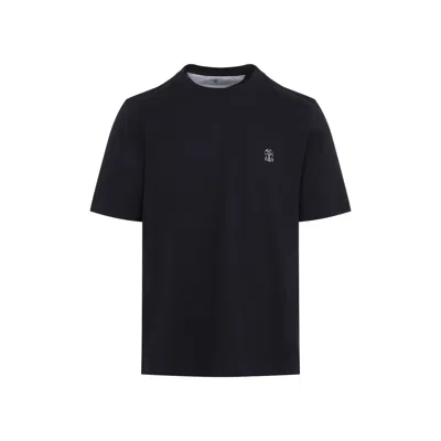 Brunello Cucinelli Tshirt In Blue