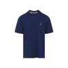Brunello Cucinelli Classic Round Neck Cotton T-shirt In Blue