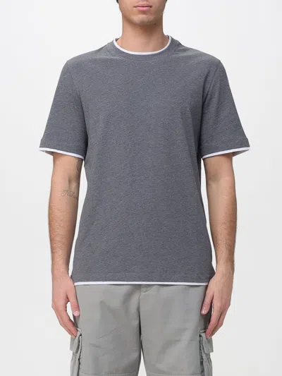 Brunello Cucinelli T-shirt Men  In Gray