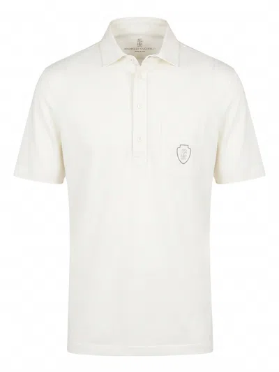 Brunello Cucinelli T-shirt Sport Club In White