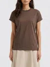 Brunello Cucinelli Tシャツ  レディース カラー ブラウン In Brown