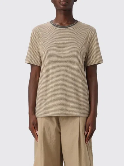 Brunello Cucinelli Tシャツ  レディース カラー マルチカラー In Brown