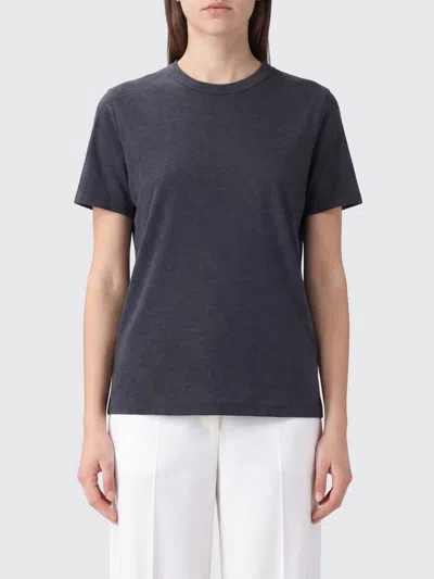 Brunello Cucinelli T-shirt Woman Color Charcoal In Gray