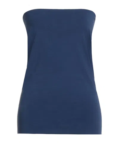 Brunello Cucinelli Tube Top Design Vest In Blue
