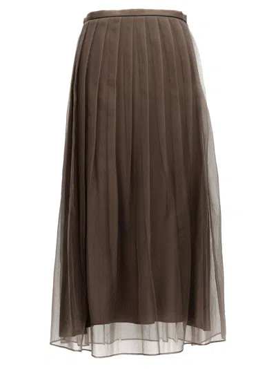 BRUNELLO CUCINELLI TULLE SKIRT