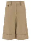 Brunello Cucinelli Turn-up Bermuda Shorts Bermuda And Short Beige In Beige