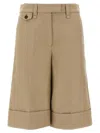 Brunello Cucinelli Turn-up Bermuda Shorts Bermuda And Short Beige In Beige