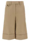 Brunello Cucinelli Turn-up Bermuda Shorts Bermuda And Short Beige In Beige