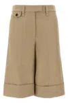 Brunello Cucinelli Rolled Hem Bermuda Shorts In Nude