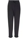 Brunello Cucinelli Turn-up Drawstring-waist Track Pants In Green