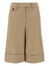 Brunello Cucinelli Turn-up Bermuda Shorts Bermuda And Short Beige In Neutrals