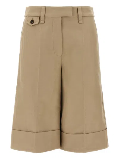 BRUNELLO CUCINELLI TURN-UP TAILORED SHORTS