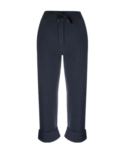 Brunello Cucinelli Turn-up Brim Cropped Trousers In Multi