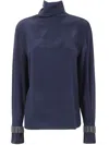 Brunello Cucinelli Turtleneck Long-sleeve Blouse