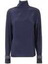 Brunello Cucinelli Turtleneck Long-sleeve Blouse