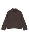 Brunello Cucinelli Cashmere Turtleneck Sweater In Brown