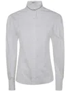 Brunello Cucinelli Top Stand Collar Buttoned Cuffs In White