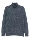Brunello Cucinelli Men Turtle-neck Sweater In Blue