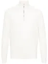 Brunello Cucinelli High-neck Ribbed-knit Sweater In Beige