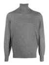 Brunello Cucinelli Turtleneck Sweater Long Sleeves In Dark Grey