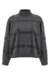 Brunello Cucinelli Turtle-neck Sweater Sweaters And Cardigans Gray In Gray