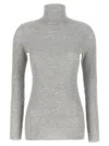 Brunello Cucinelli Turtle-neck Sweater Sweaters And Cardigans Gray In Gray