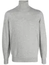 Brunello Cucinelli Turtle-neck Sweater In Light Grey