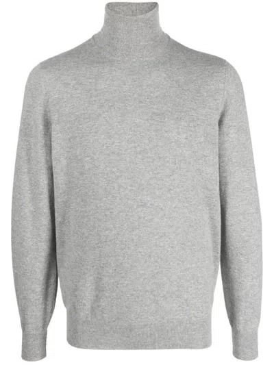 Brunello Cucinelli Turtle-neck Sweater In Light Grey