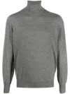 Brunello Cucinelli Turtleneck Sweater Long Sleeves In Gray