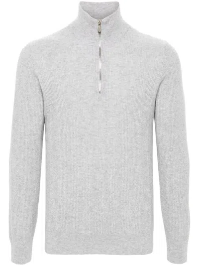 Brunello Cucinelli Cashmere Sweater In Gray