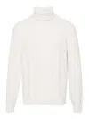Brunello Cucinelli Men Cashmere Turtleneck In White