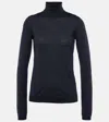 Brunello Cucinelli 'sparkling' Turtleneck In Blue