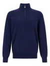 Brunello Cucinelli Half-zip High Collar Sweater