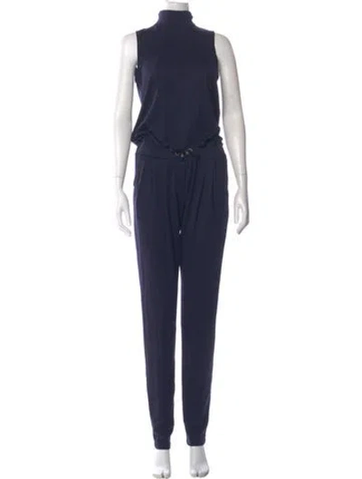 Pre-owned Brunello Cucinelli Turtleneck Jumpsuit In Blue